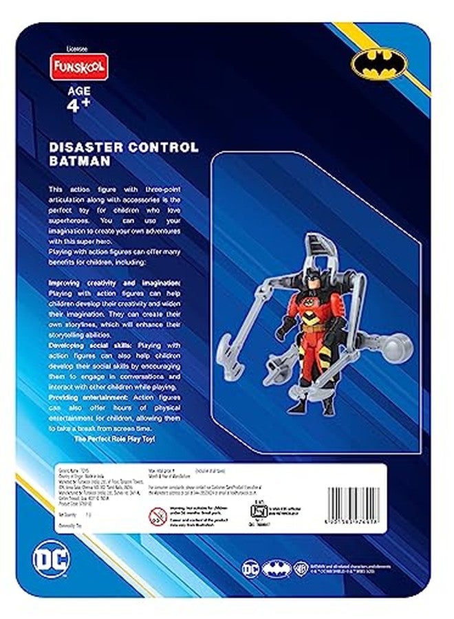 Funskool Disaster Control Batman Action Figure Toy for Kid, 6 Inch, Classic DC Superhero with Articulation, Movie Inspired Collectible, Ideal Gift for Children, Toys for Kids, Ages 4+ Years - Image 3